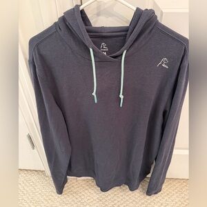 Rhoback Hoodie with Light Green Drawstrings